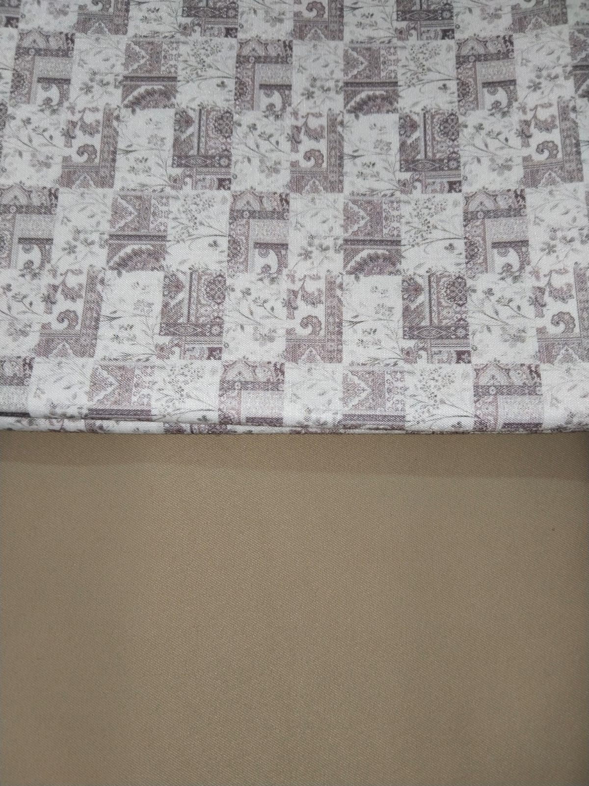 Premium Printed Shirt Fabric With Plain Pant Fabric Combo 