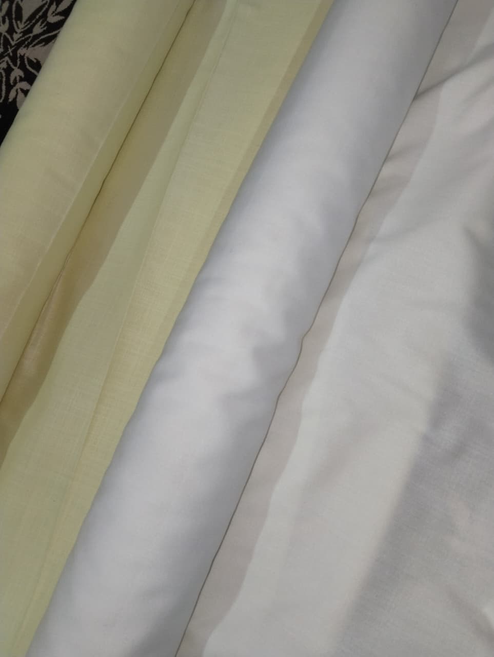 Pista Green Kurta With White Pajama Fabric Set