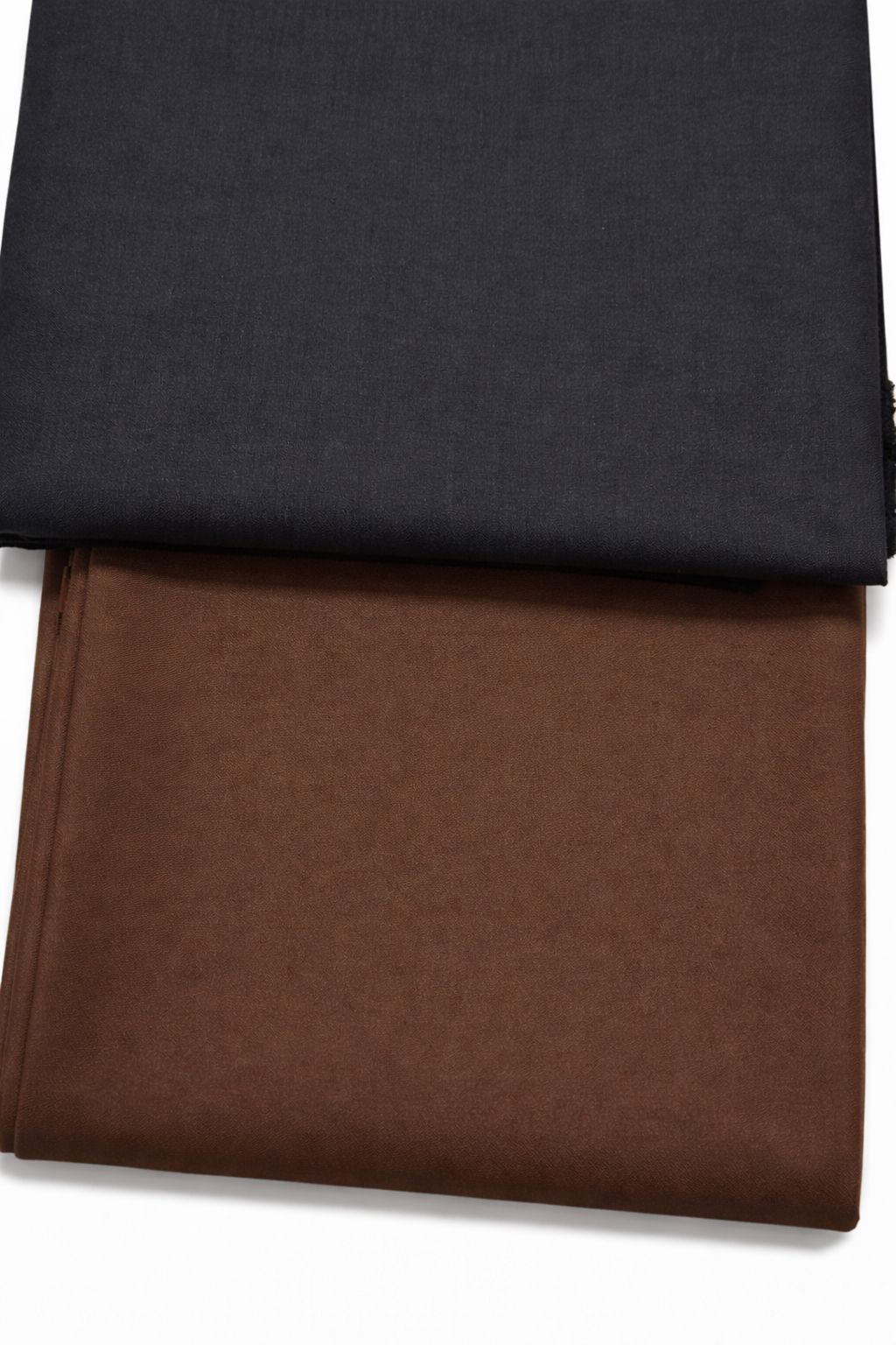 Premium Black Shirt With Chocolate Brown Pant Fabric Set
