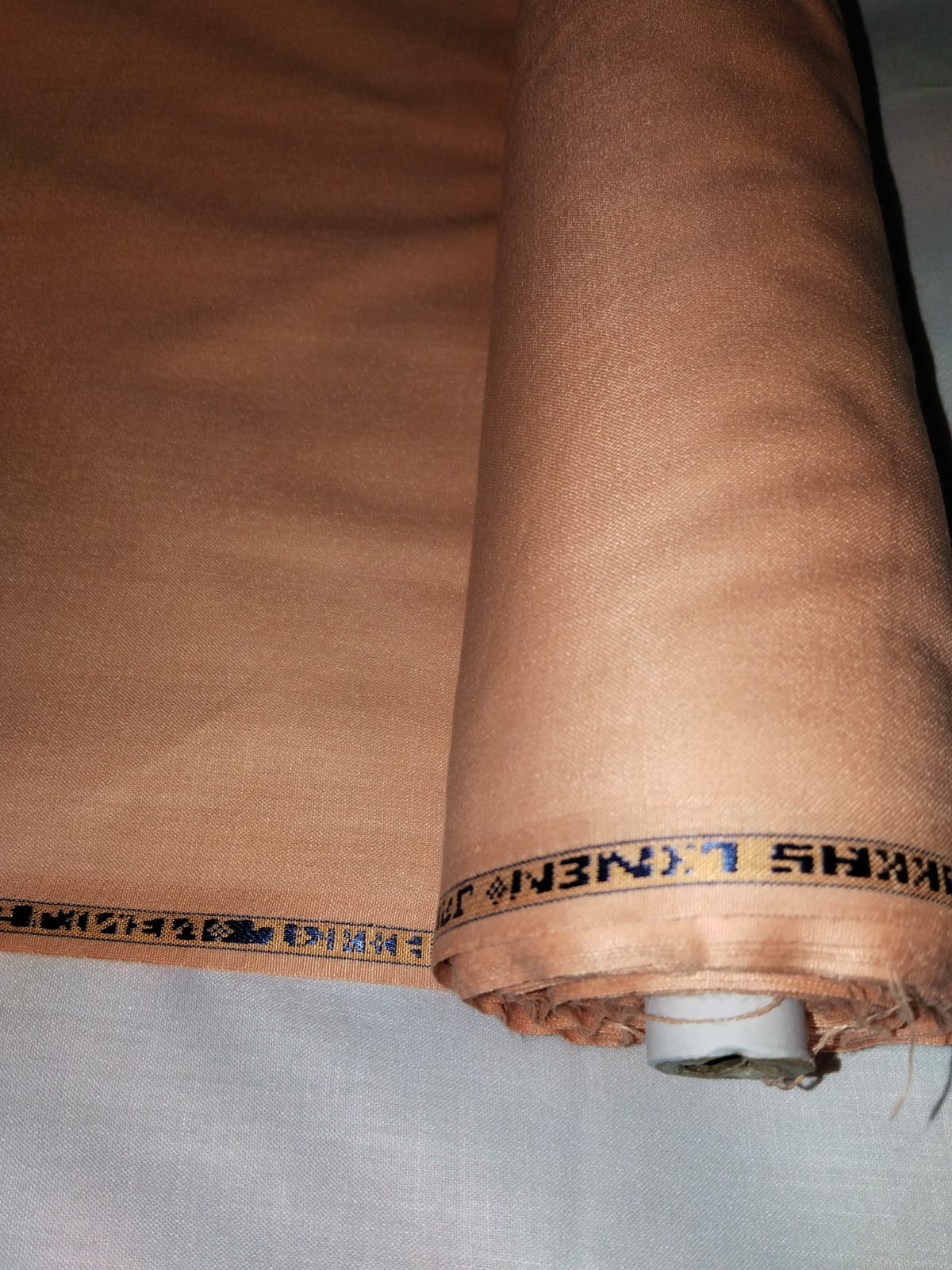 Premium Peach Cotton Blend Shirting Fabric 