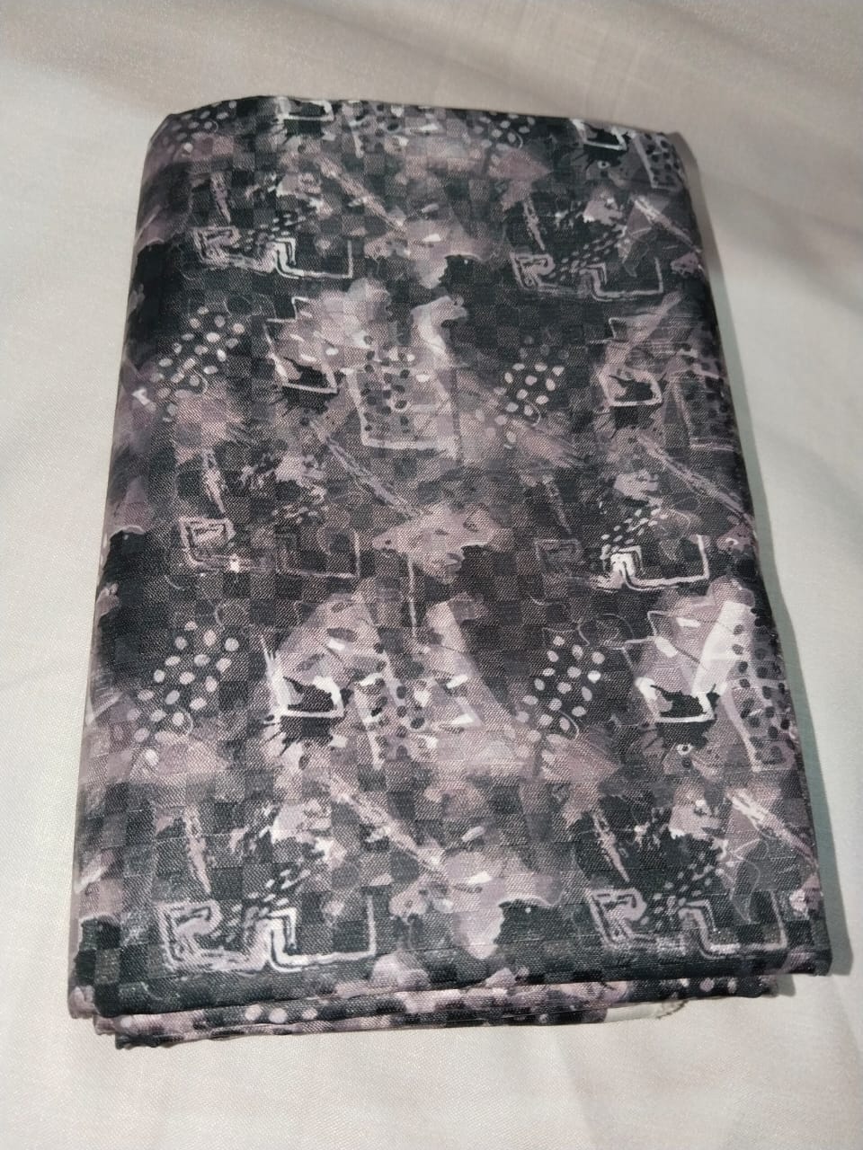 Premium Abstract Print Satin Shirt Fabric