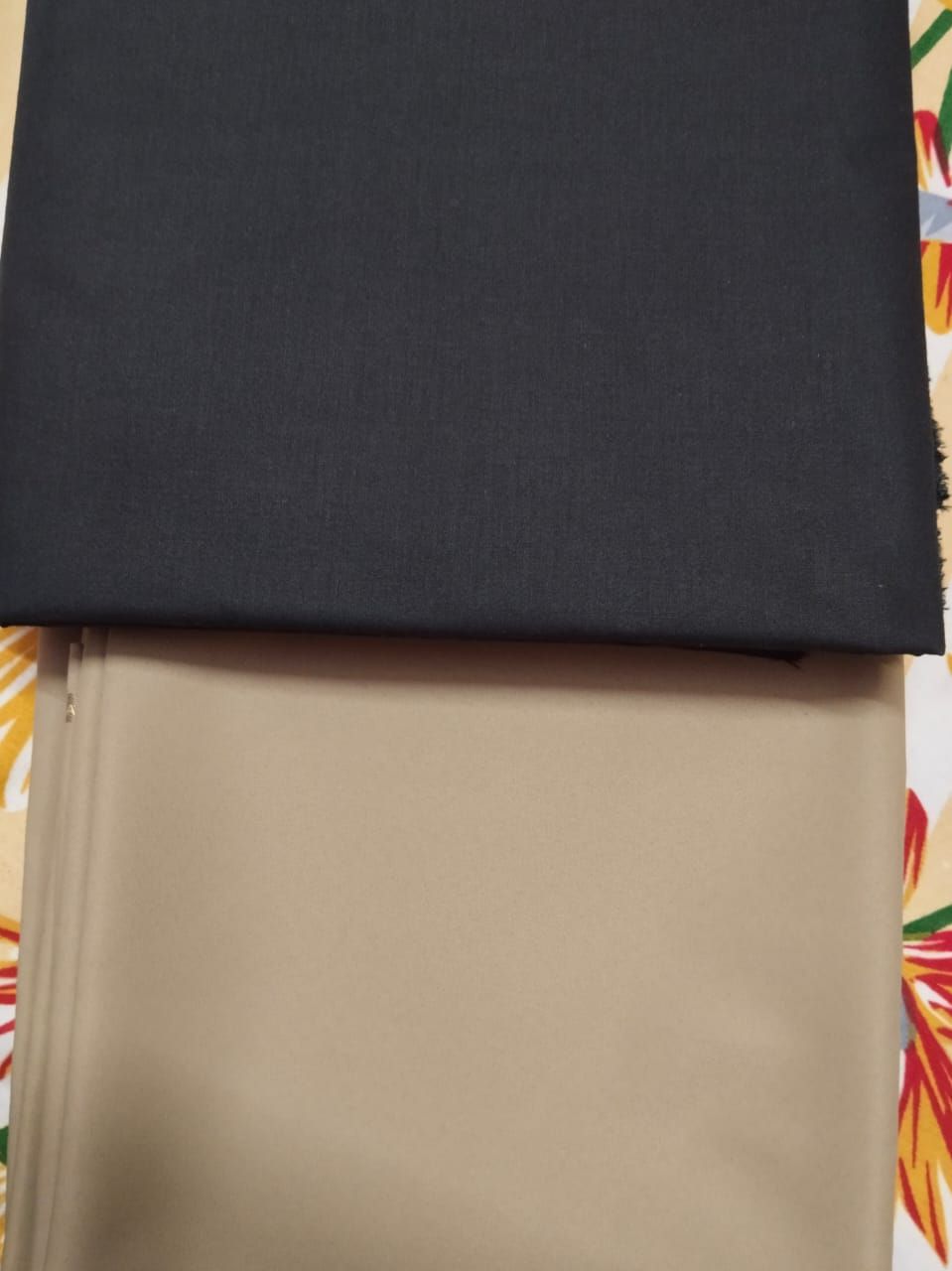 Classic Black Shirt With Khaki Pant Combo